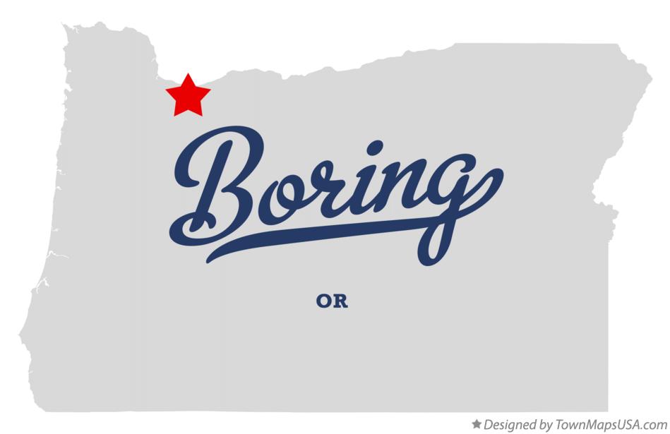 Map of Boring Oregon OR