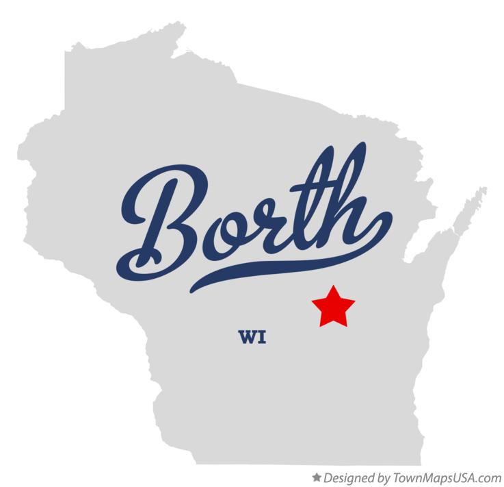 Map of Borth Wisconsin WI