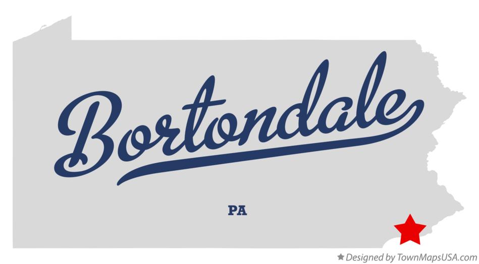 Map of Bortondale Pennsylvania PA