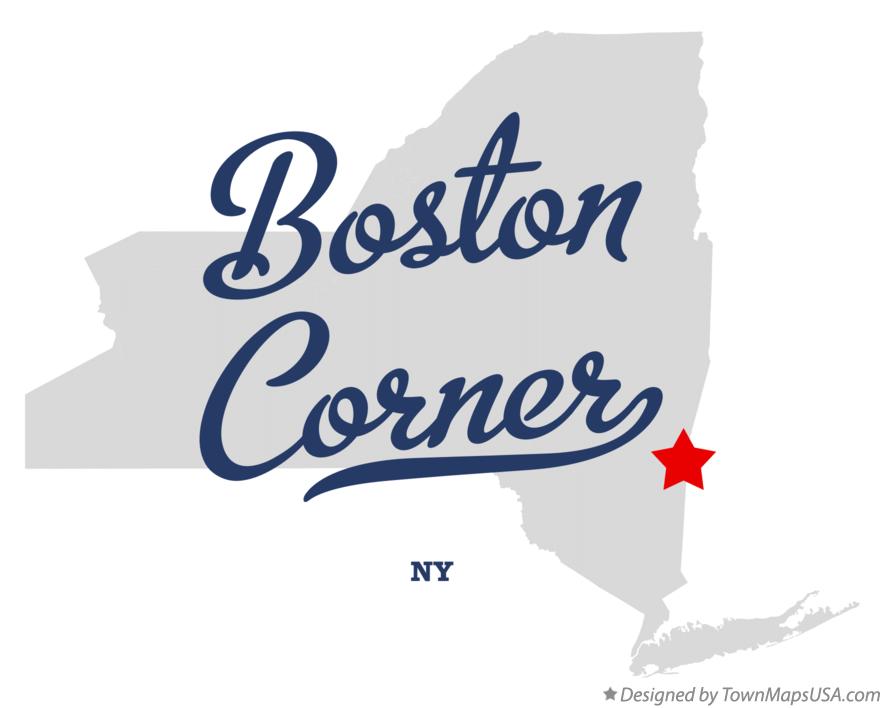 Map of Boston Corner New York NY