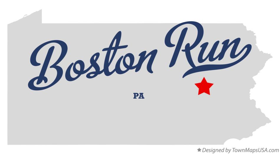 Map of Boston Run Pennsylvania PA