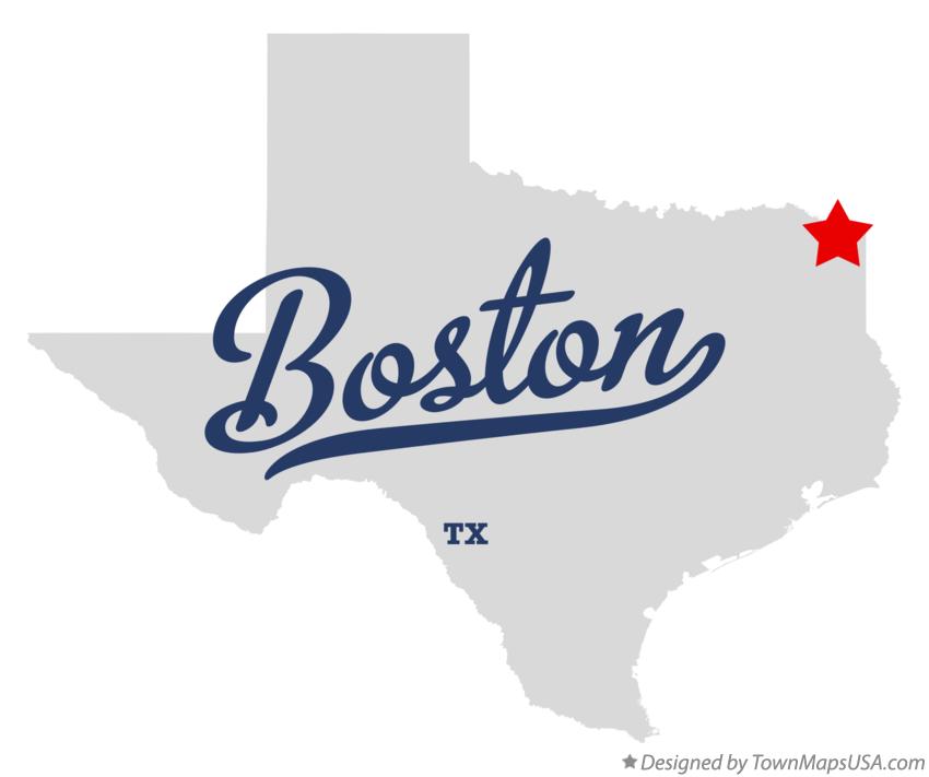 Map of Boston Texas TX