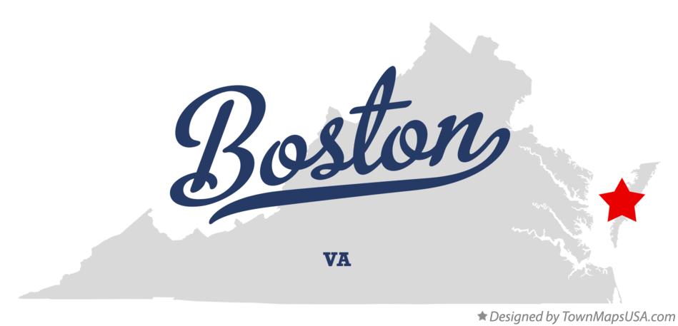 Map of Boston Virginia VA