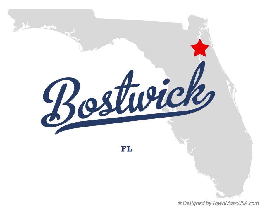 Map of Bostwick Florida FL
