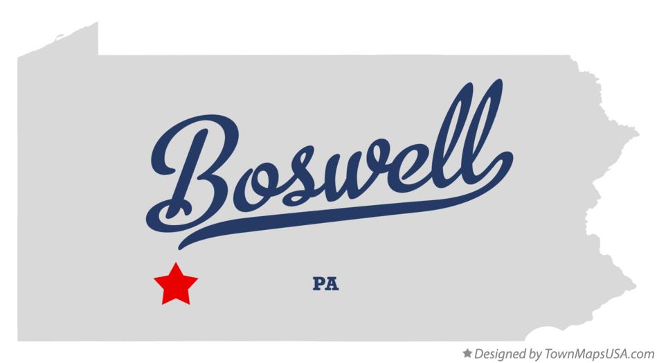 Map of Boswell Pennsylvania PA