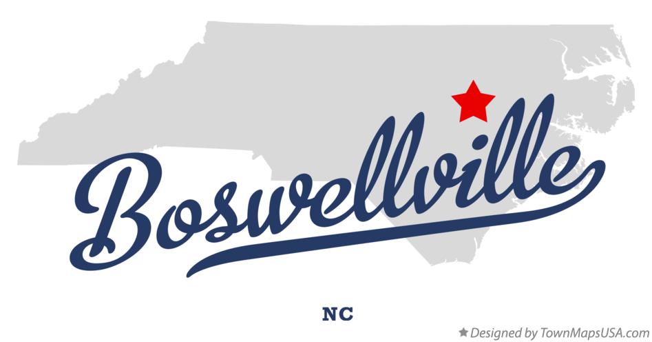 Map of Boswellville North Carolina NC