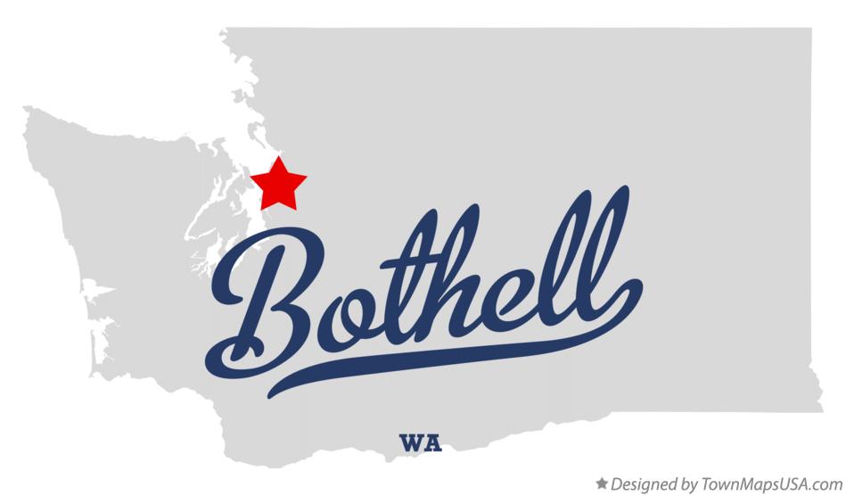 Map of Bothell Washington WA