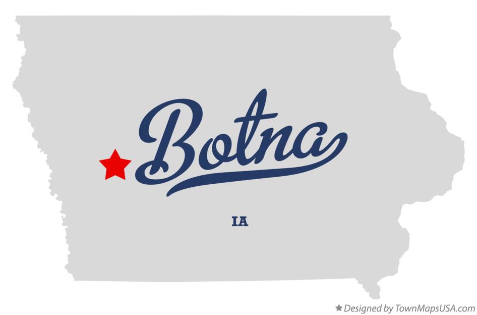 Map of Botna Iowa IA