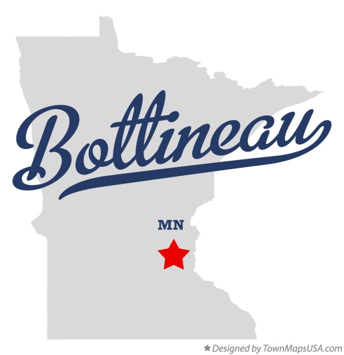 Map of Bottineau Minnesota MN