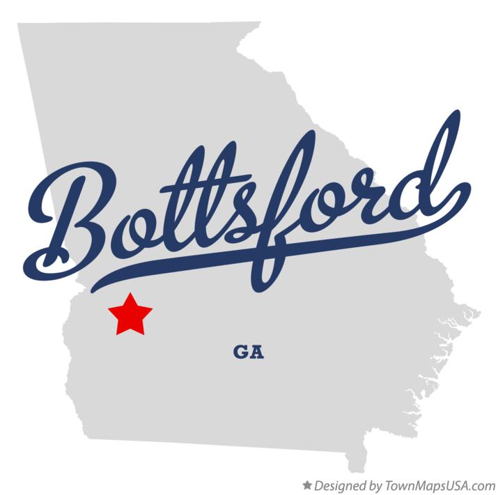 Map of Bottsford Georgia GA
