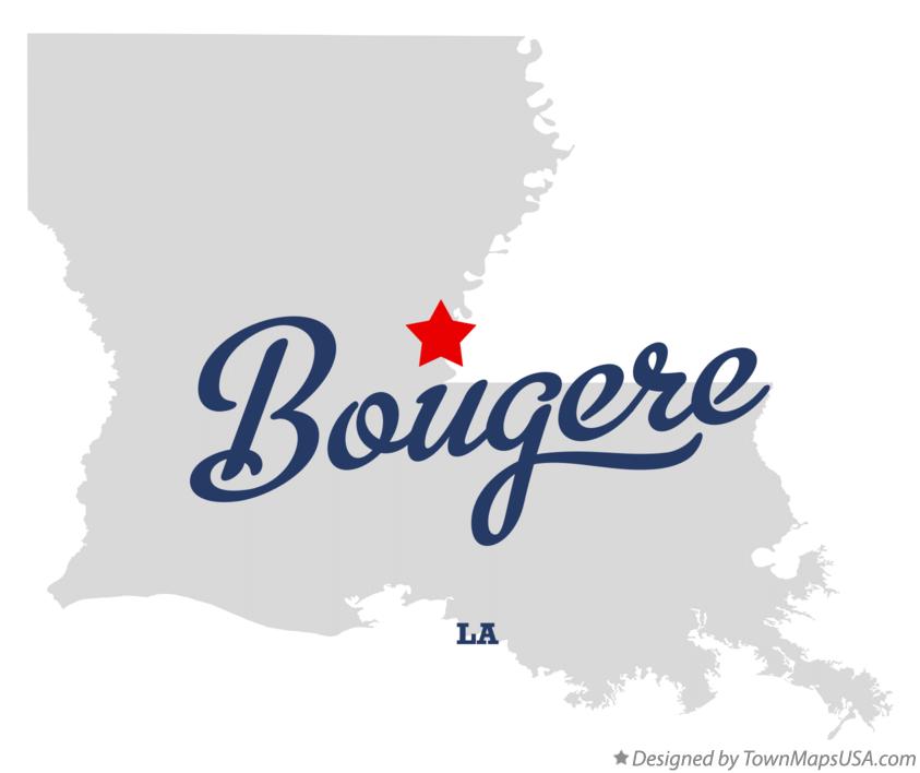Map of Bougere Louisiana LA