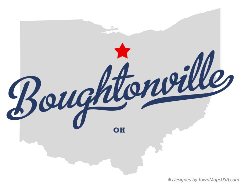 Map of Boughtonville Ohio OH