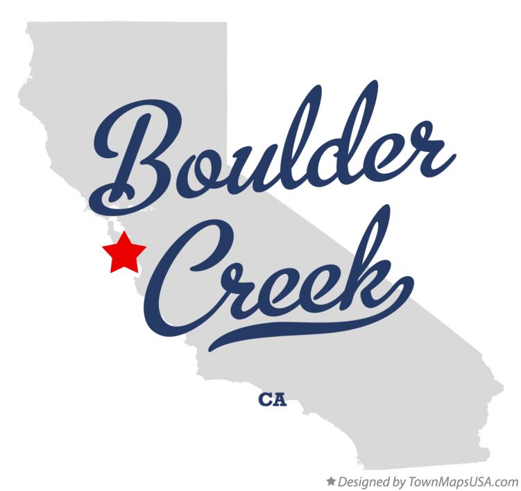 Map of Boulder Creek California CA