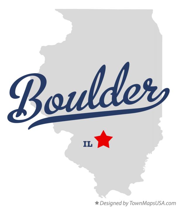 Map of Boulder Illinois IL