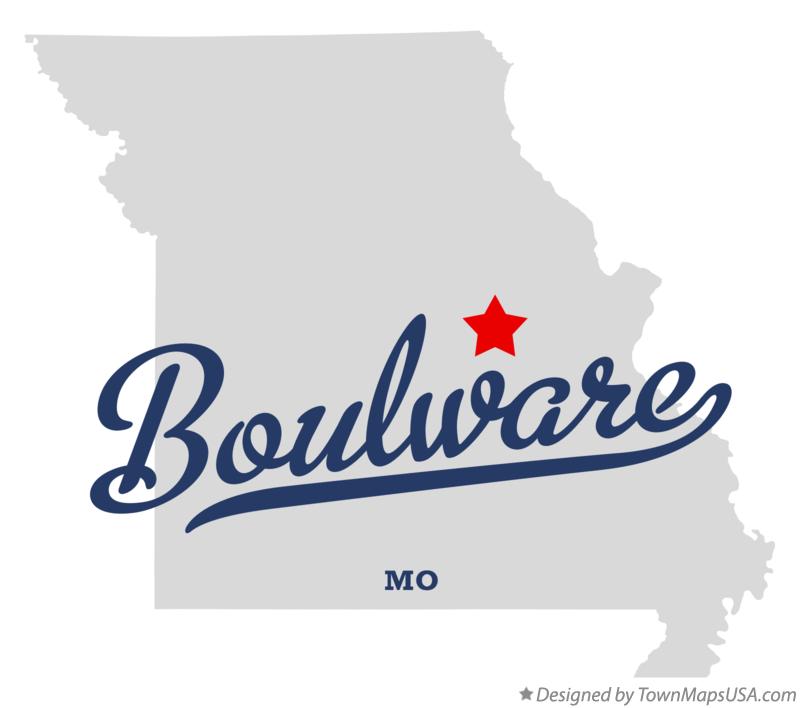 Map of Boulware Missouri MO