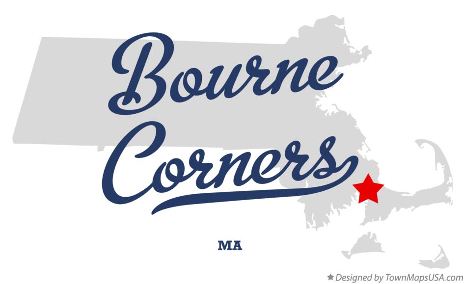 Map of Bourne Corners Massachusetts MA