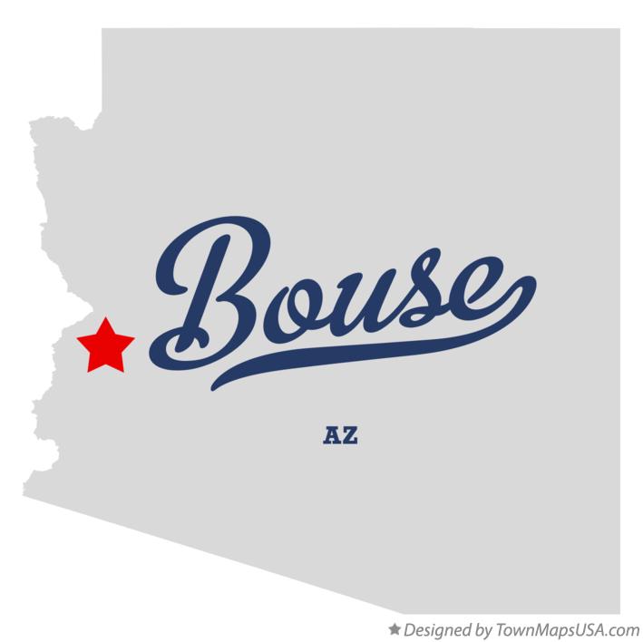 Map of Bouse Arizona AZ