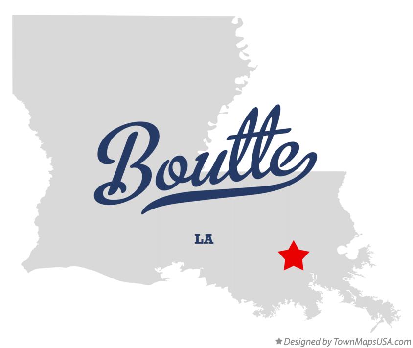 Map of Boutte Louisiana LA