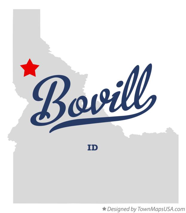 Map of Bovill Idaho ID