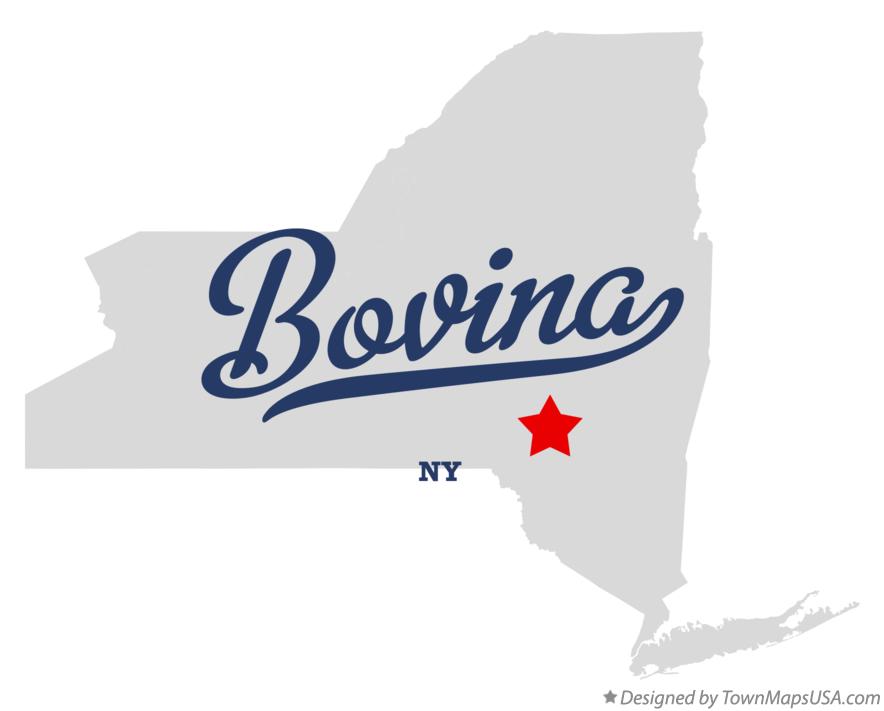 Map of Bovina New York NY