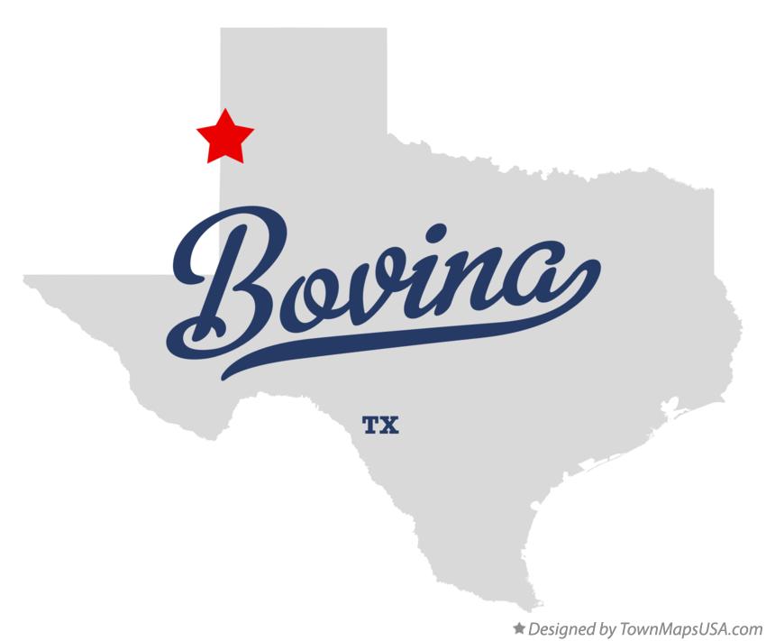 Map of Bovina Texas TX