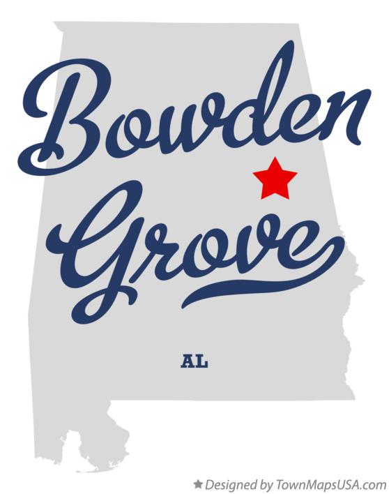 Map of Bowden Grove Alabama AL