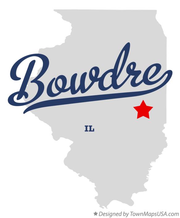 Map of Bowdre Illinois IL