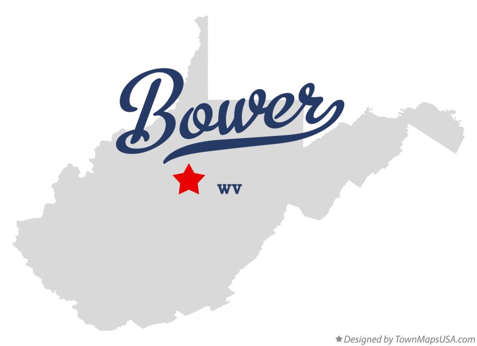 Map of Bower West Virginia WV