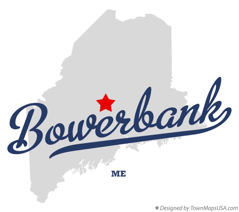 Map of Bowerbank Maine ME