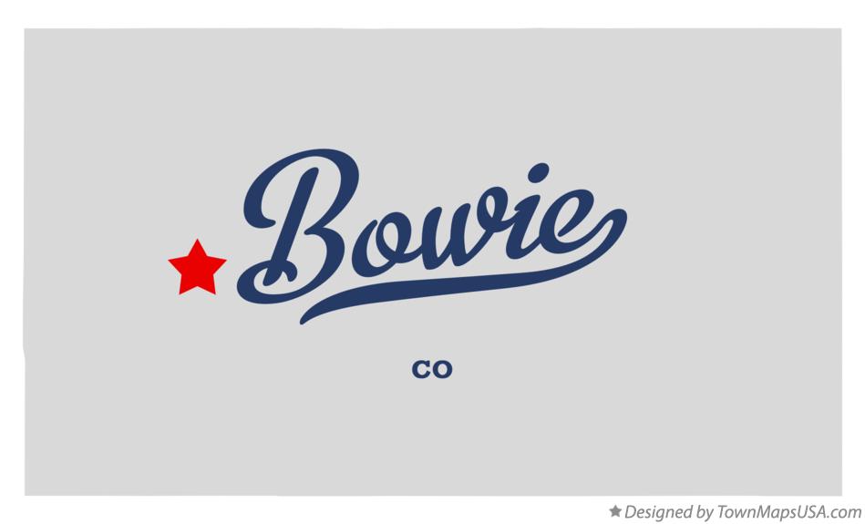 Map of Bowie Colorado CO
