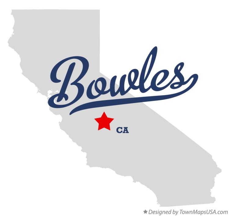 Map of Bowles California CA