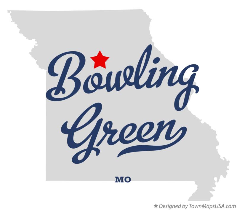 Map of Bowling Green Missouri MO