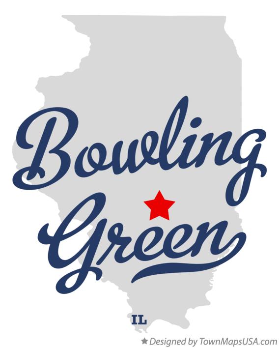 Map of Bowling Green Illinois IL