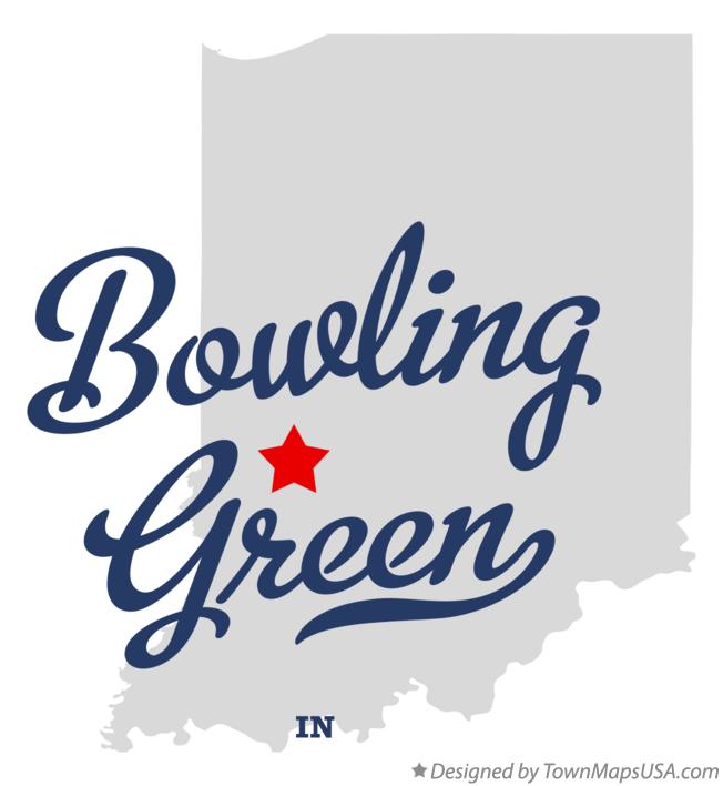 Map of Bowling Green Indiana IN