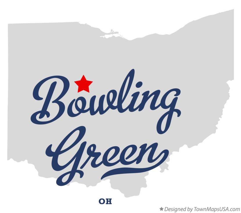 Map of Bowling Green Ohio OH