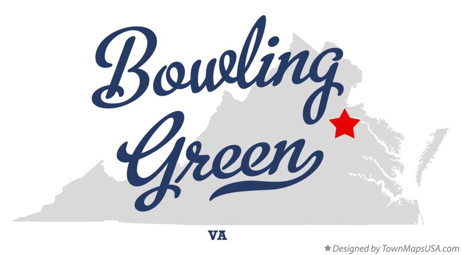 Map of Bowling Green Virginia VA