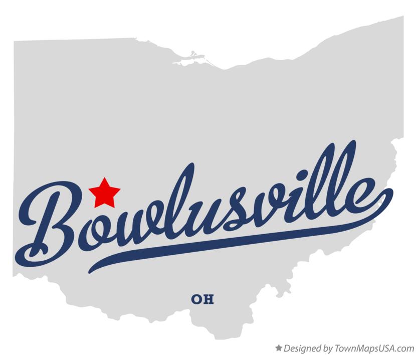 Map of Bowlusville Ohio OH