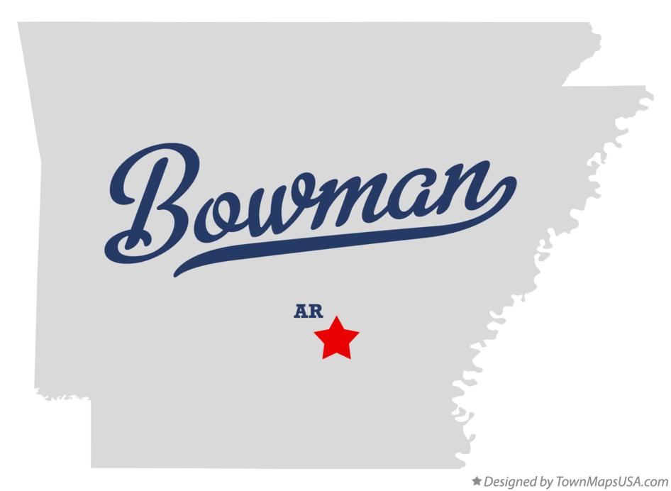 Map of Bowman Arkansas AR