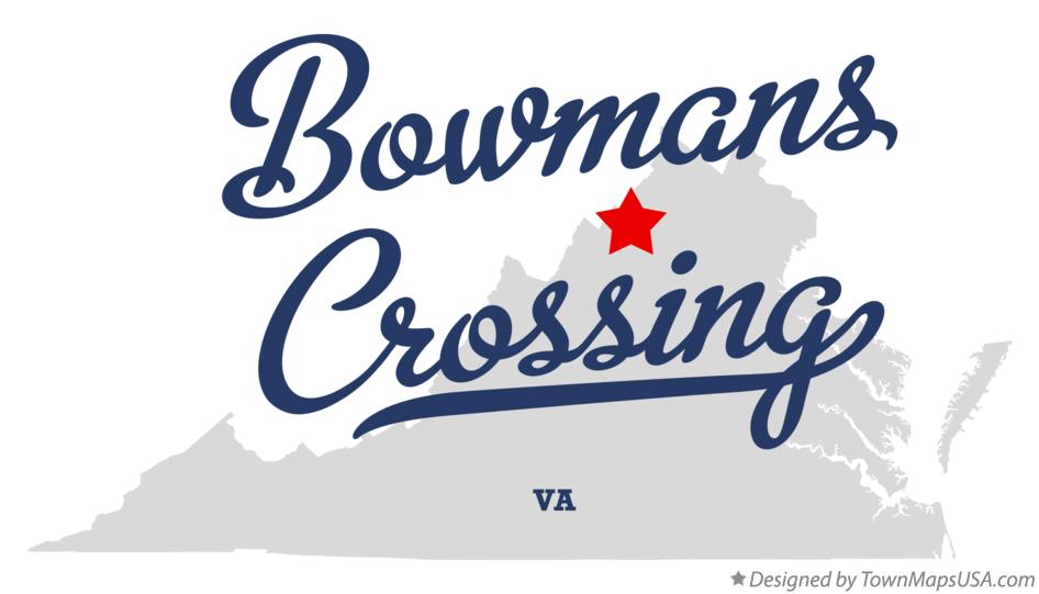 Map of Bowmans Crossing Virginia VA