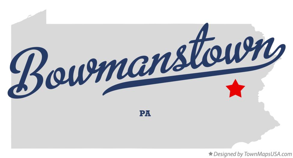 Map of Bowmanstown Pennsylvania PA