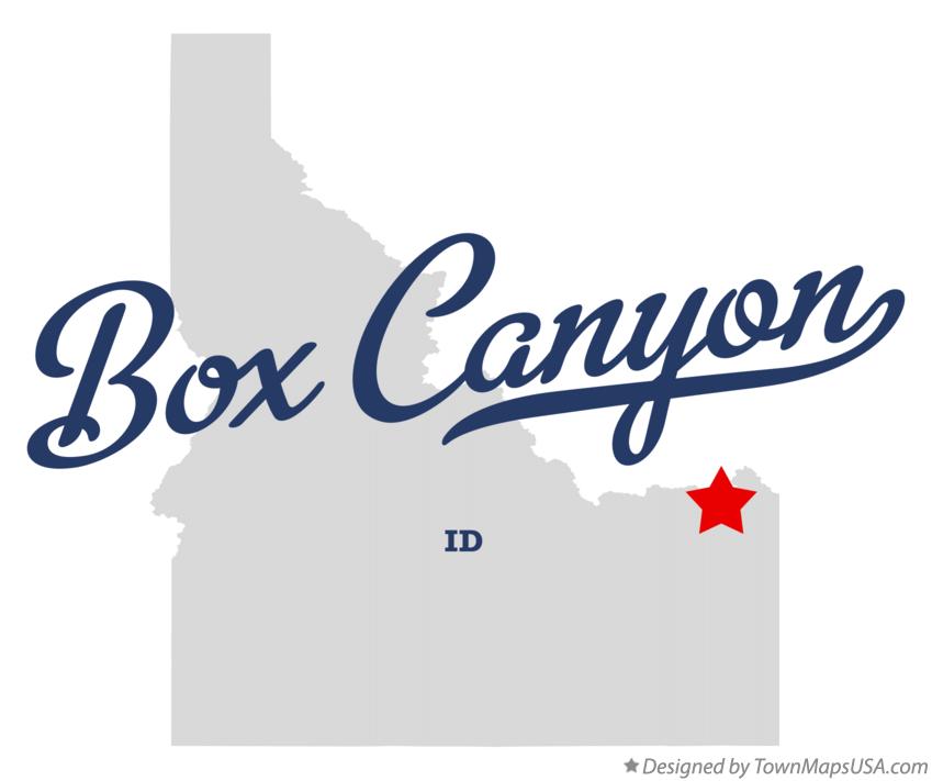 Map of Box Canyon Idaho ID