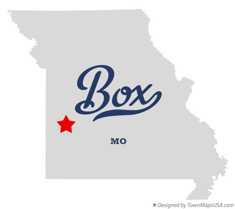 Map of Box Missouri MO