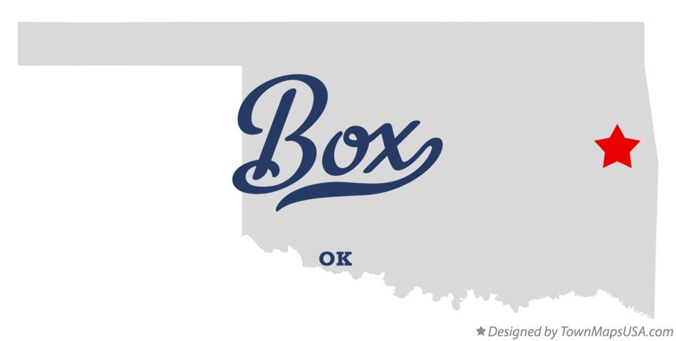 Map of Box Oklahoma OK