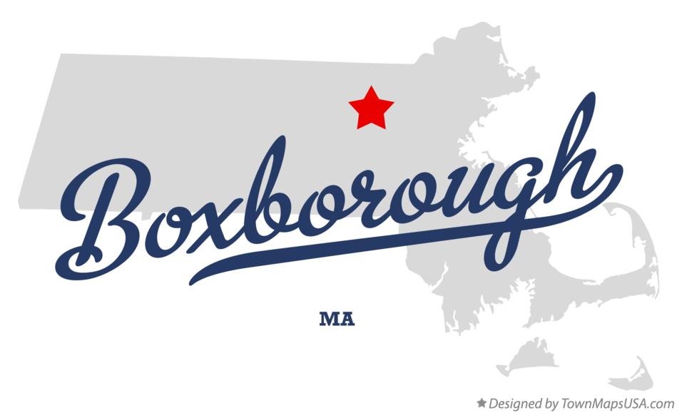 Map of Boxborough Massachusetts MA