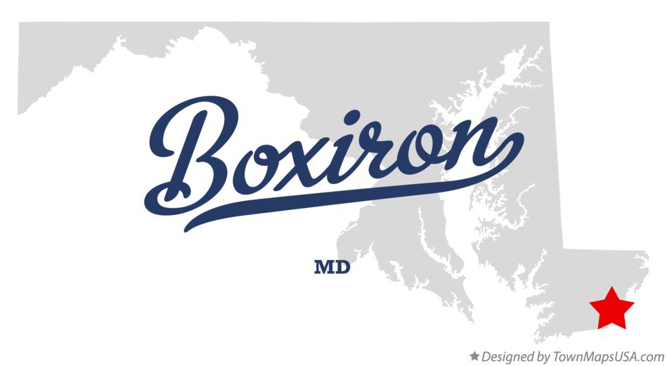 Map of Boxiron Maryland MD
