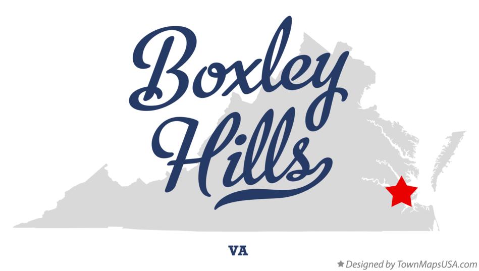 Map of Boxley Hills Virginia VA