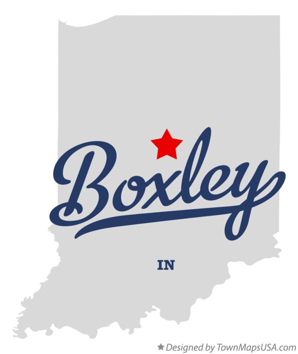 Map of Boxley Indiana IN