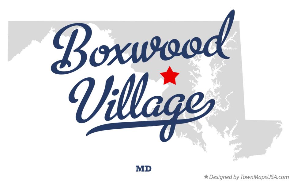 Map of Boxwood Village Maryland MD
