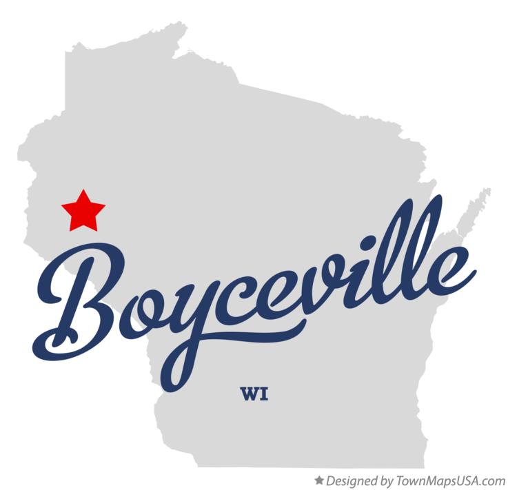 Map of Boyceville Wisconsin WI