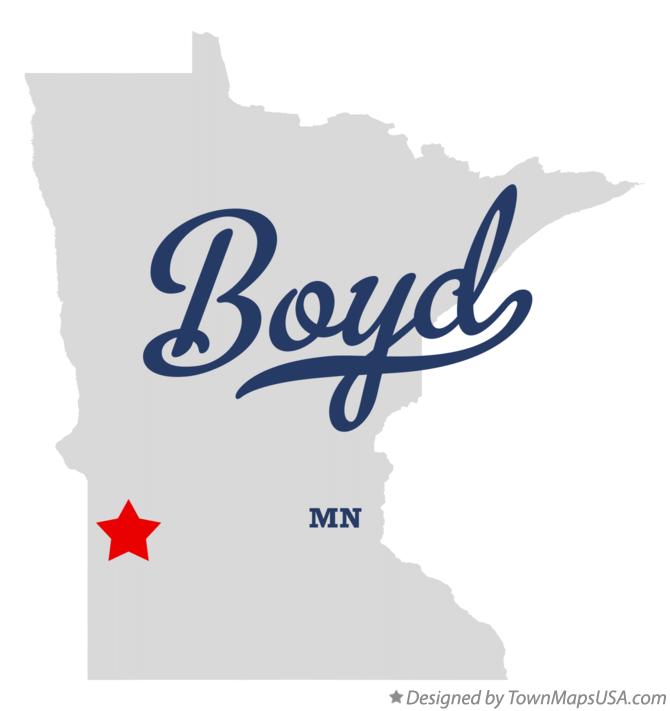Map of Boyd Minnesota MN